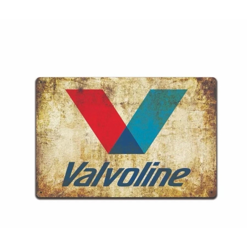 Valvoline Gas Oil Sign Station, Garage Auto Shop Retro Rustic Tin Man Cave New